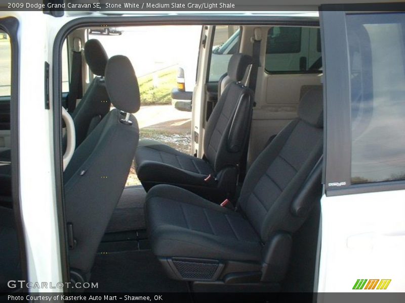 Stone White / Medium Slate Gray/Light Shale 2009 Dodge Grand Caravan SE