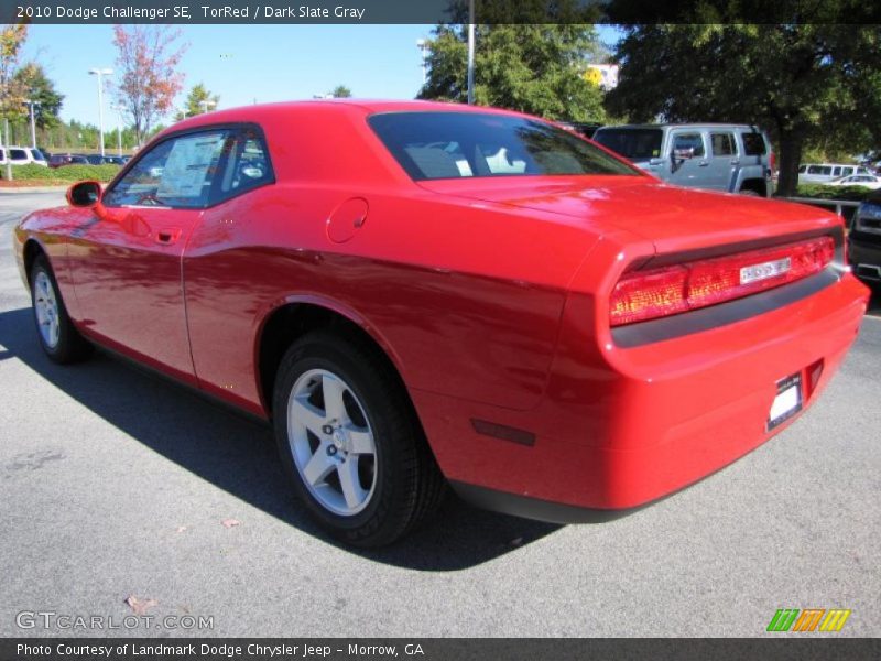 TorRed / Dark Slate Gray 2010 Dodge Challenger SE