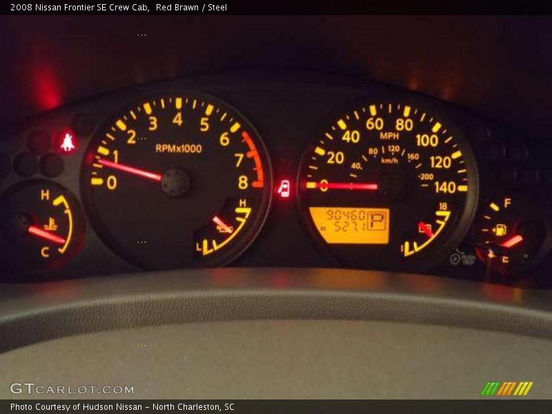 Red Brawn / Steel 2008 Nissan Frontier SE Crew Cab