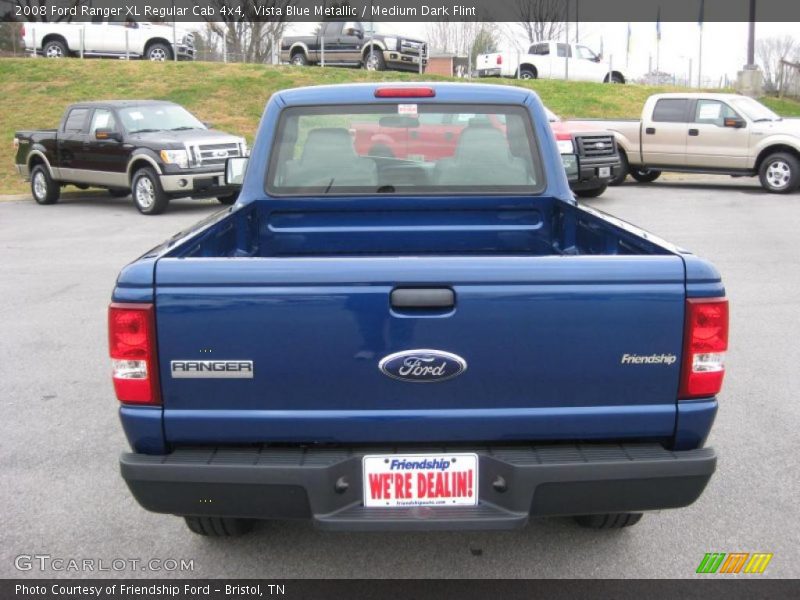 Vista Blue Metallic / Medium Dark Flint 2008 Ford Ranger XL Regular Cab 4x4