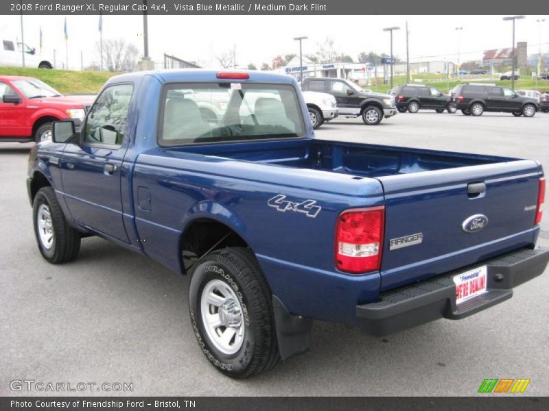  2008 Ranger XL Regular Cab 4x4 Vista Blue Metallic