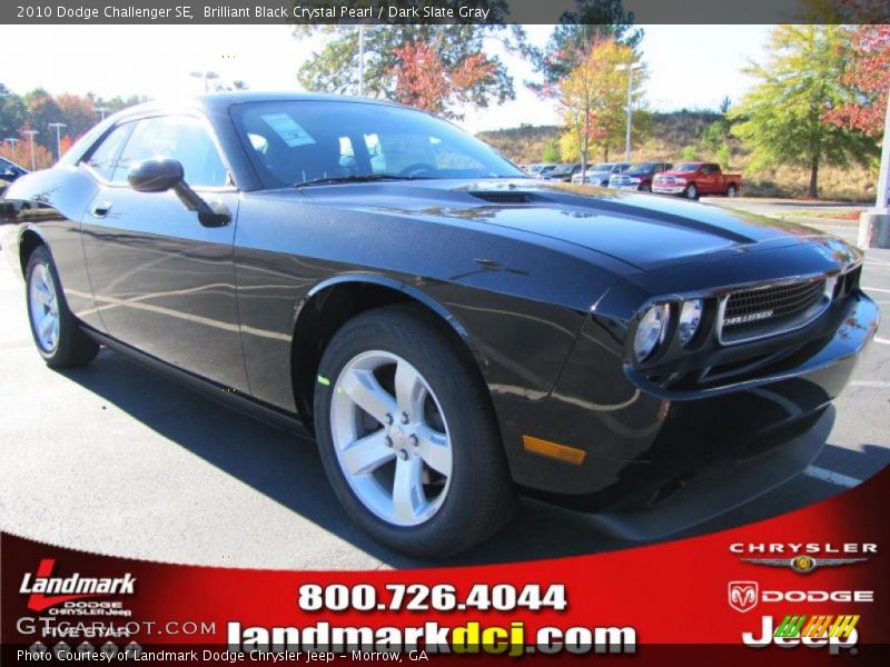 Brilliant Black Crystal Pearl / Dark Slate Gray 2010 Dodge Challenger SE