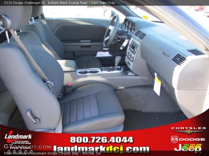 Brilliant Black Crystal Pearl / Dark Slate Gray 2010 Dodge Challenger SE