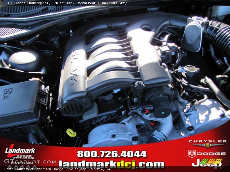 Brilliant Black Crystal Pearl / Dark Slate Gray 2010 Dodge Challenger SE
