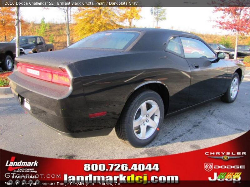 Brilliant Black Crystal Pearl / Dark Slate Gray 2010 Dodge Challenger SE