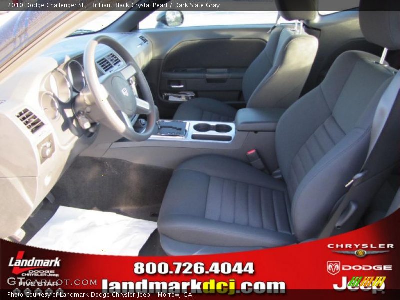 Brilliant Black Crystal Pearl / Dark Slate Gray 2010 Dodge Challenger SE