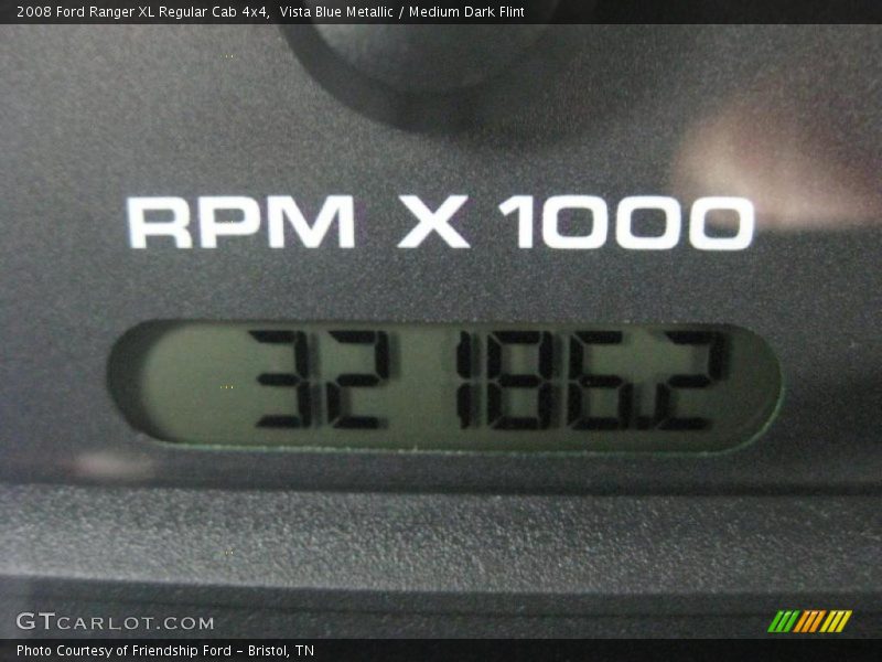 Vista Blue Metallic / Medium Dark Flint 2008 Ford Ranger XL Regular Cab 4x4