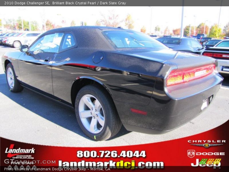 Brilliant Black Crystal Pearl / Dark Slate Gray 2010 Dodge Challenger SE
