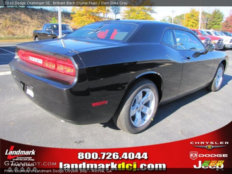 Brilliant Black Crystal Pearl / Dark Slate Gray 2010 Dodge Challenger SE