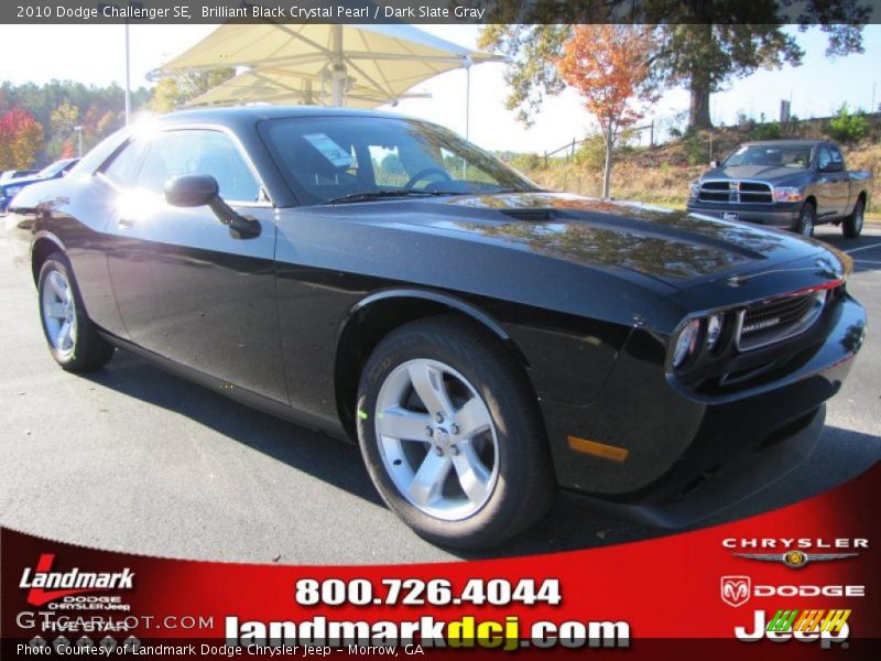 Brilliant Black Crystal Pearl / Dark Slate Gray 2010 Dodge Challenger SE