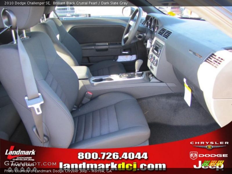 Brilliant Black Crystal Pearl / Dark Slate Gray 2010 Dodge Challenger SE