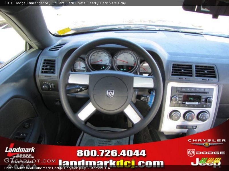Brilliant Black Crystal Pearl / Dark Slate Gray 2010 Dodge Challenger SE