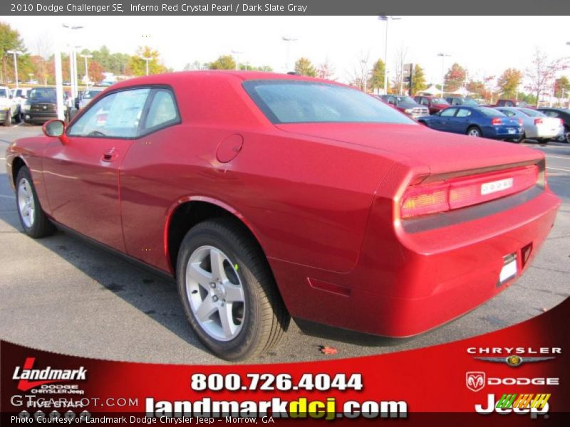 Inferno Red Crystal Pearl / Dark Slate Gray 2010 Dodge Challenger SE