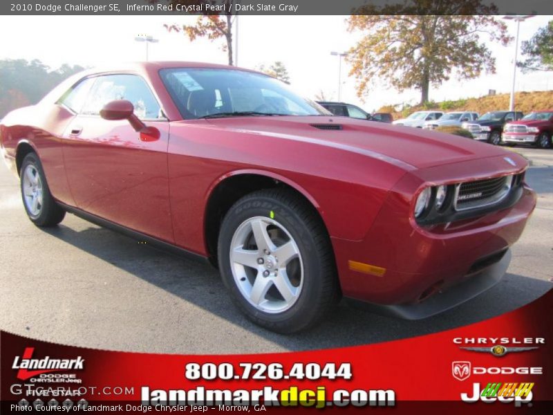 Inferno Red Crystal Pearl / Dark Slate Gray 2010 Dodge Challenger SE