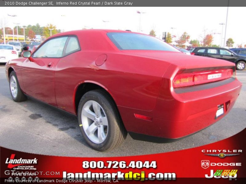 Inferno Red Crystal Pearl / Dark Slate Gray 2010 Dodge Challenger SE