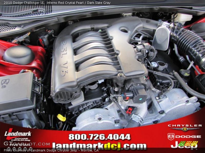 Inferno Red Crystal Pearl / Dark Slate Gray 2010 Dodge Challenger SE