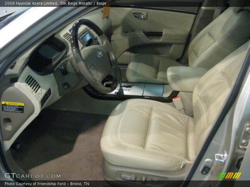 Silk Beige Metallic / Beige 2009 Hyundai Azera Limited