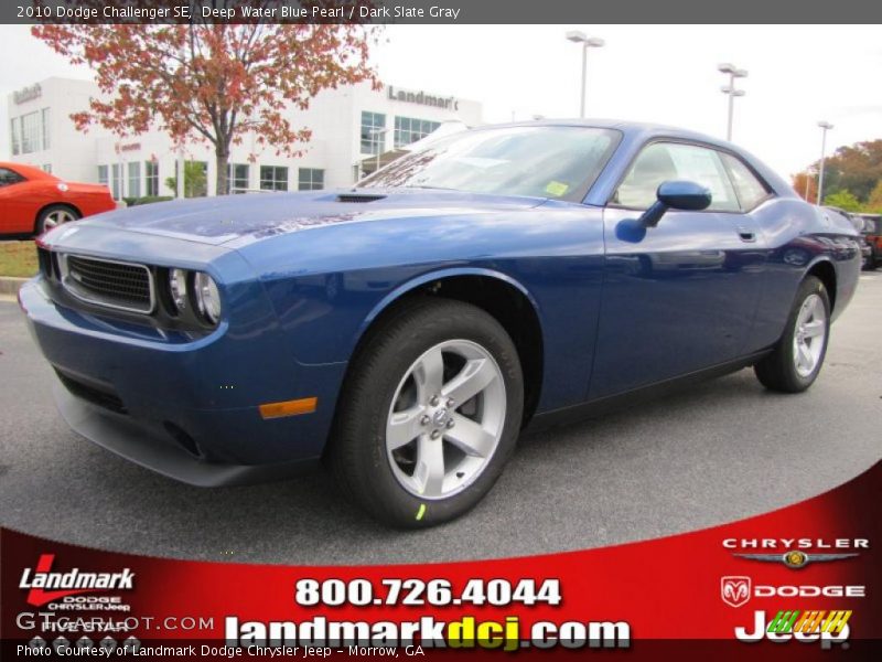 Deep Water Blue Pearl / Dark Slate Gray 2010 Dodge Challenger SE