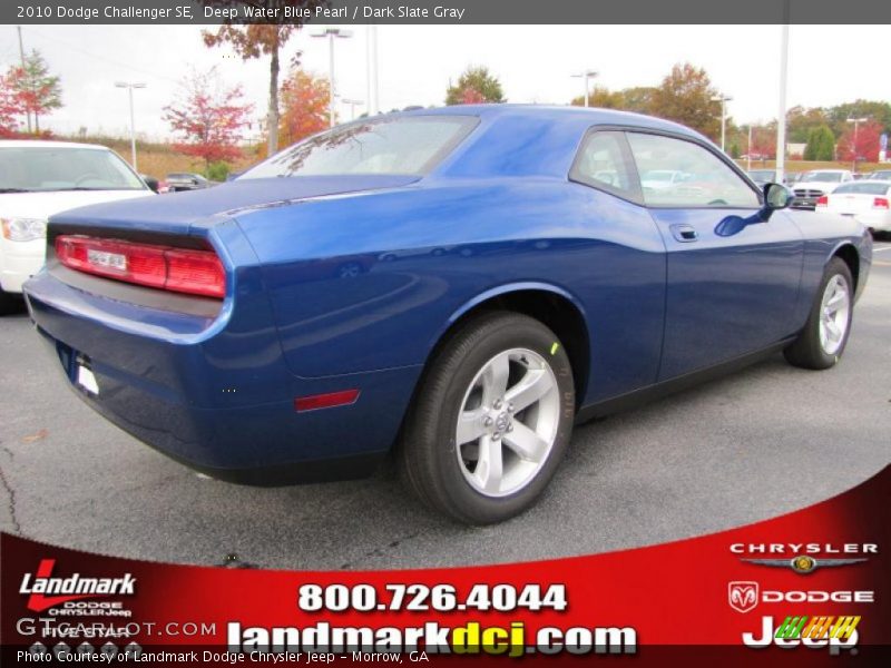 Deep Water Blue Pearl / Dark Slate Gray 2010 Dodge Challenger SE