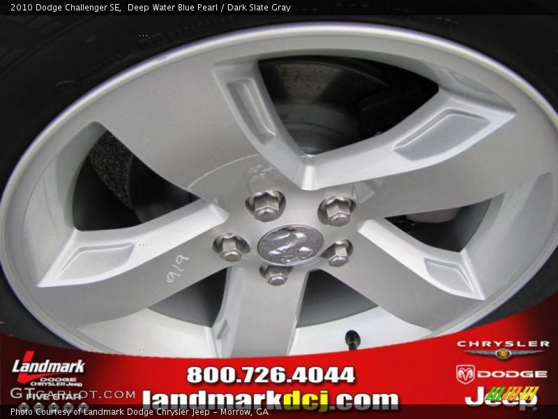 Deep Water Blue Pearl / Dark Slate Gray 2010 Dodge Challenger SE