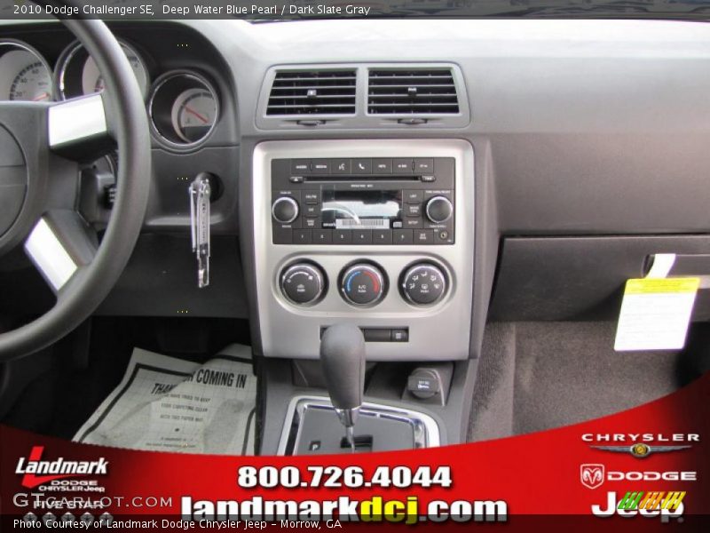 Deep Water Blue Pearl / Dark Slate Gray 2010 Dodge Challenger SE