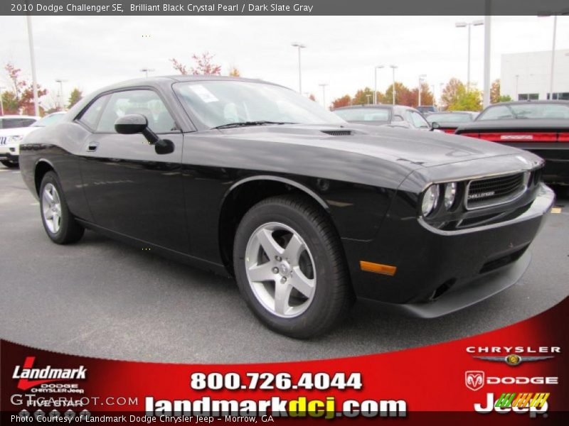 Brilliant Black Crystal Pearl / Dark Slate Gray 2010 Dodge Challenger SE