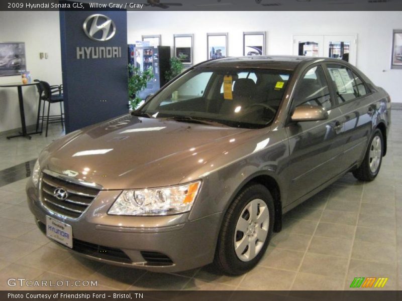 Willow Gray / Gray 2009 Hyundai Sonata GLS