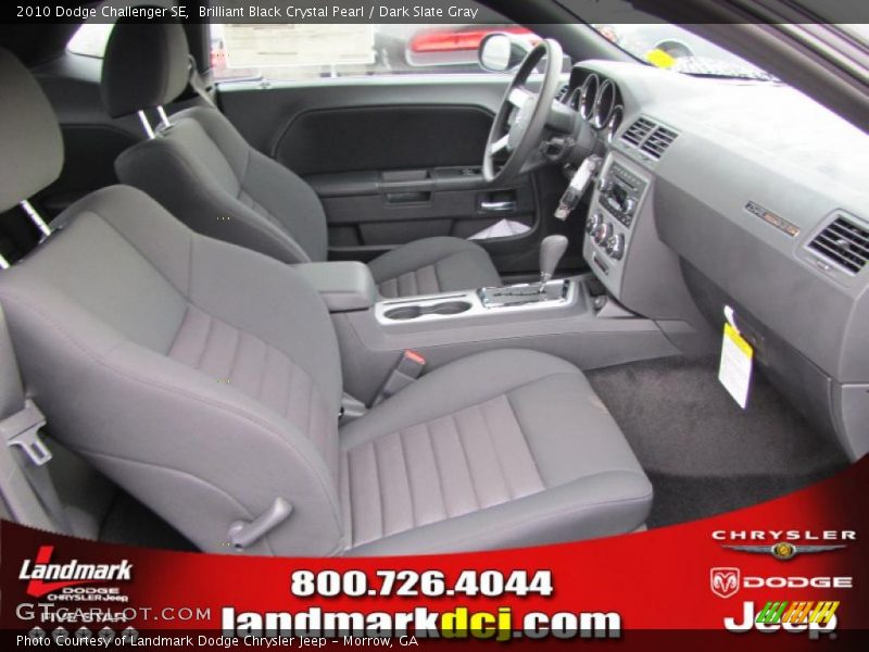 Brilliant Black Crystal Pearl / Dark Slate Gray 2010 Dodge Challenger SE