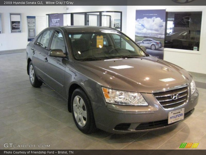 Willow Gray / Gray 2009 Hyundai Sonata GLS