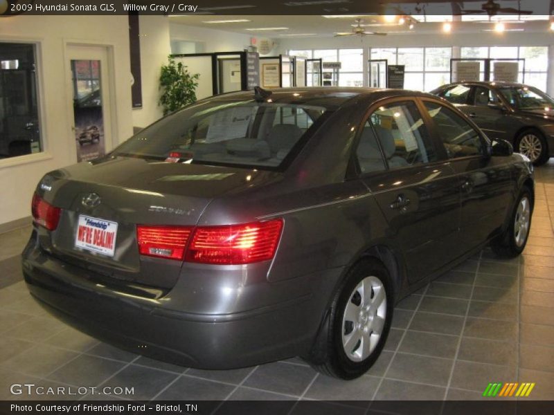 Willow Gray / Gray 2009 Hyundai Sonata GLS
