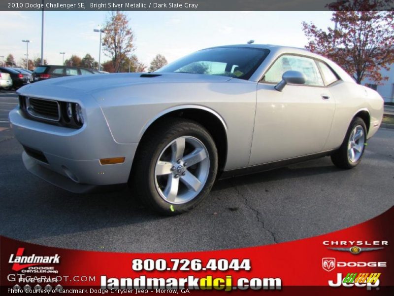 Bright Silver Metallic / Dark Slate Gray 2010 Dodge Challenger SE