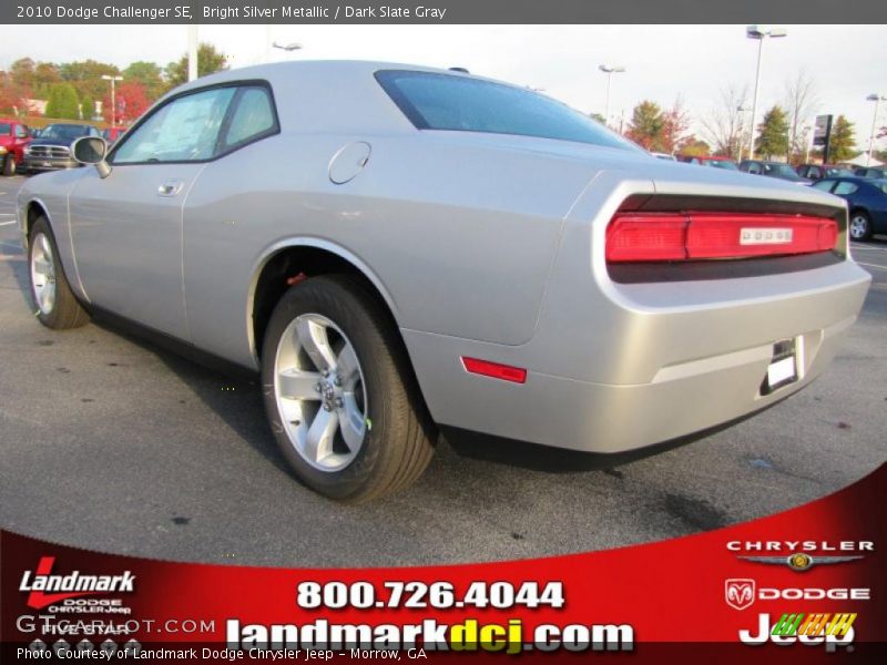 Bright Silver Metallic / Dark Slate Gray 2010 Dodge Challenger SE