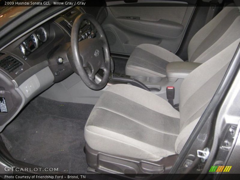 Willow Gray / Gray 2009 Hyundai Sonata GLS
