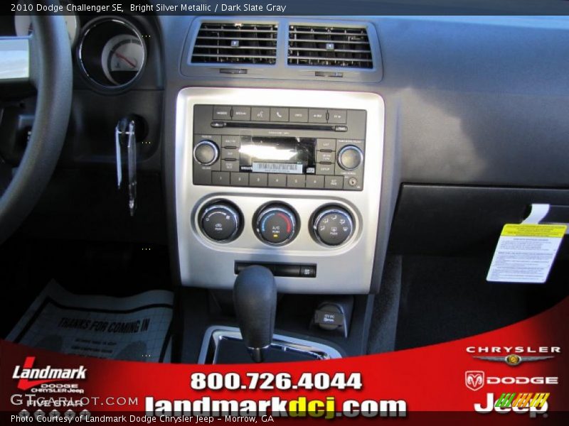 Bright Silver Metallic / Dark Slate Gray 2010 Dodge Challenger SE