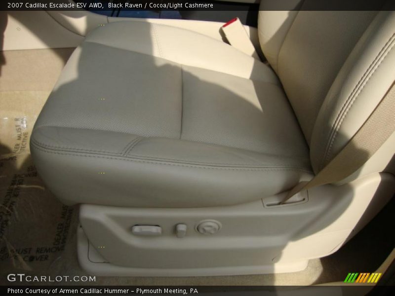 Black Raven / Cocoa/Light Cashmere 2007 Cadillac Escalade ESV AWD