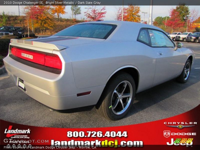 Bright Silver Metallic / Dark Slate Gray 2010 Dodge Challenger SE