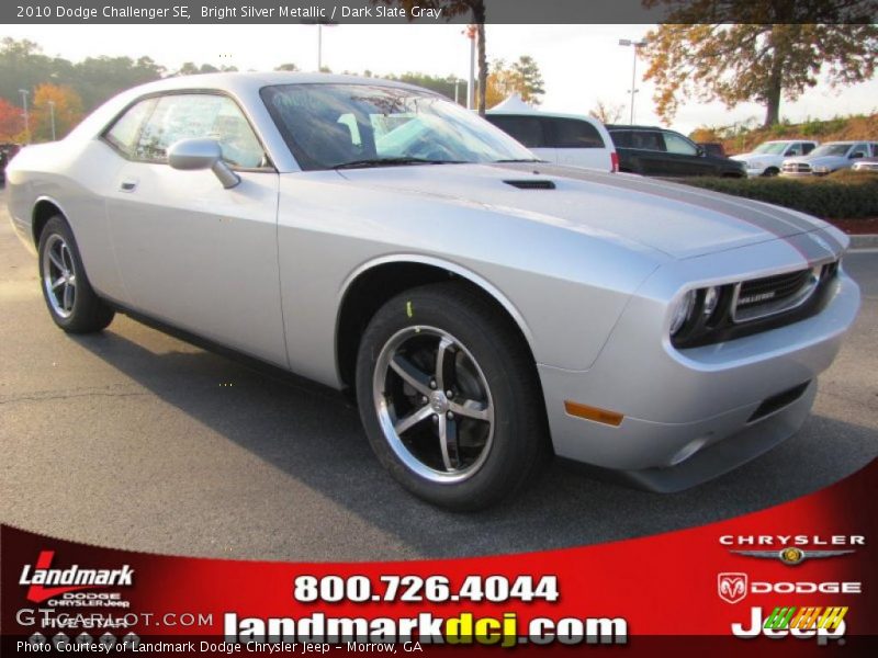 Bright Silver Metallic / Dark Slate Gray 2010 Dodge Challenger SE