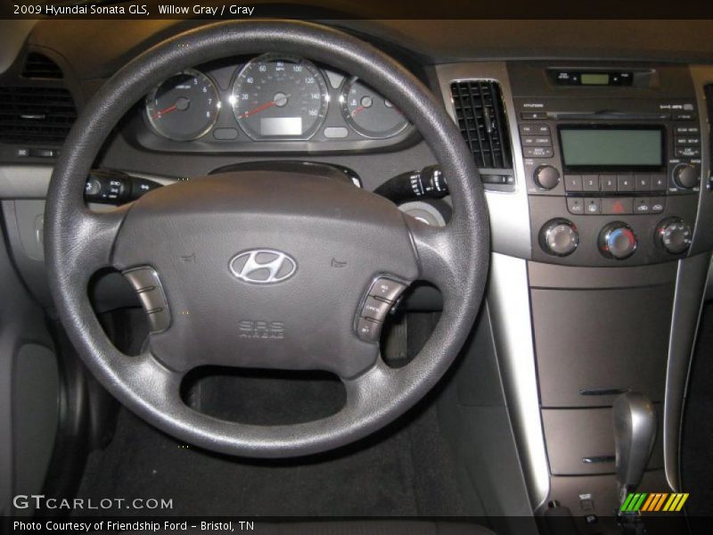 Willow Gray / Gray 2009 Hyundai Sonata GLS