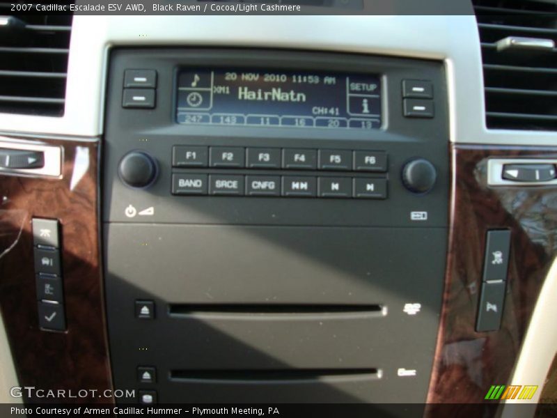 Black Raven / Cocoa/Light Cashmere 2007 Cadillac Escalade ESV AWD