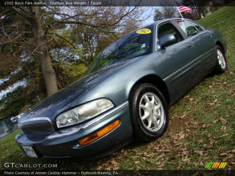 Titanium Blue Metallic / Taupe 2002 Buick Park Avenue