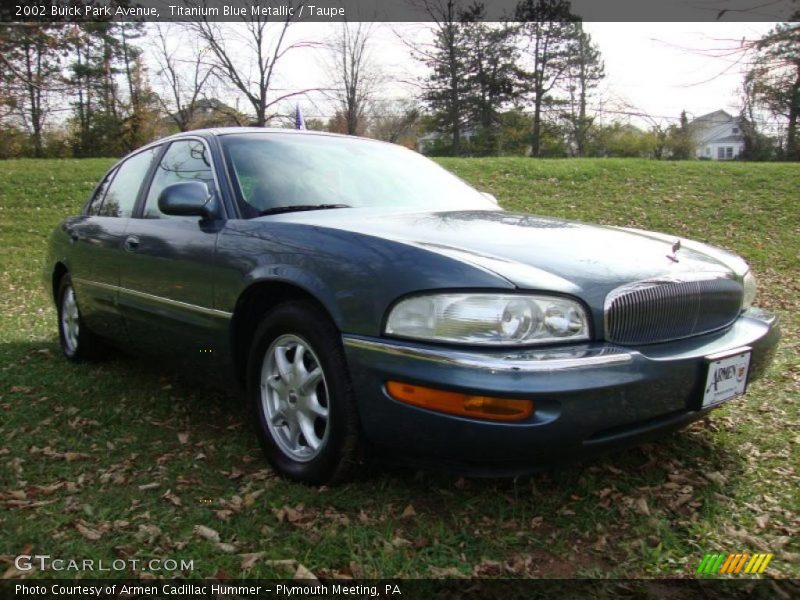 Titanium Blue Metallic / Taupe 2002 Buick Park Avenue