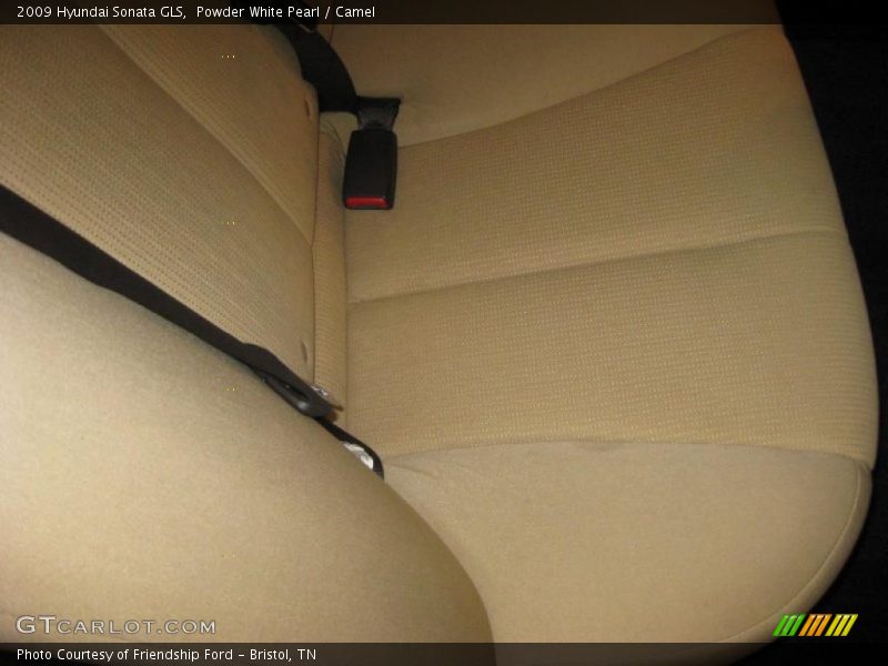 Powder White Pearl / Camel 2009 Hyundai Sonata GLS