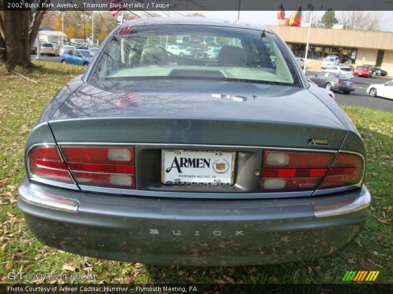 Titanium Blue Metallic / Taupe 2002 Buick Park Avenue