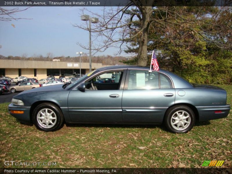 Titanium Blue Metallic / Taupe 2002 Buick Park Avenue