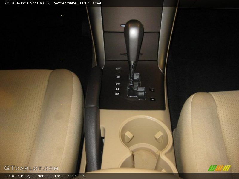 Powder White Pearl / Camel 2009 Hyundai Sonata GLS