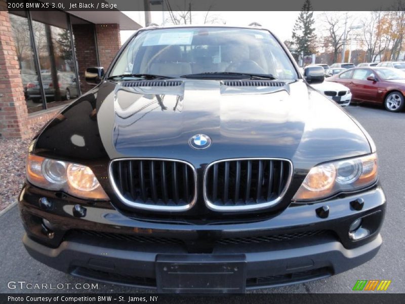 Jet Black / Beige 2006 BMW X5 3.0i