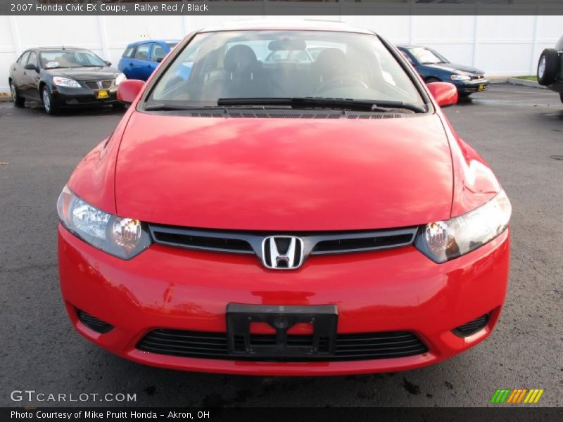 Rallye Red / Black 2007 Honda Civic EX Coupe