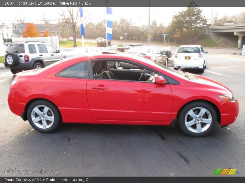 Rallye Red / Black 2007 Honda Civic EX Coupe