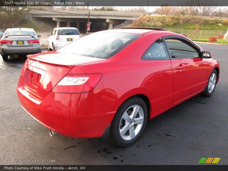 Rallye Red / Black 2007 Honda Civic EX Coupe