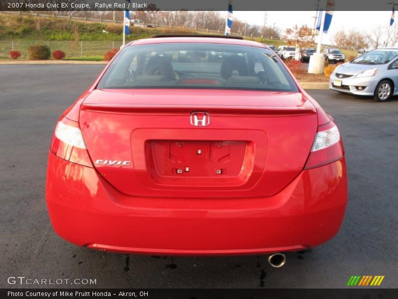 Rallye Red / Black 2007 Honda Civic EX Coupe